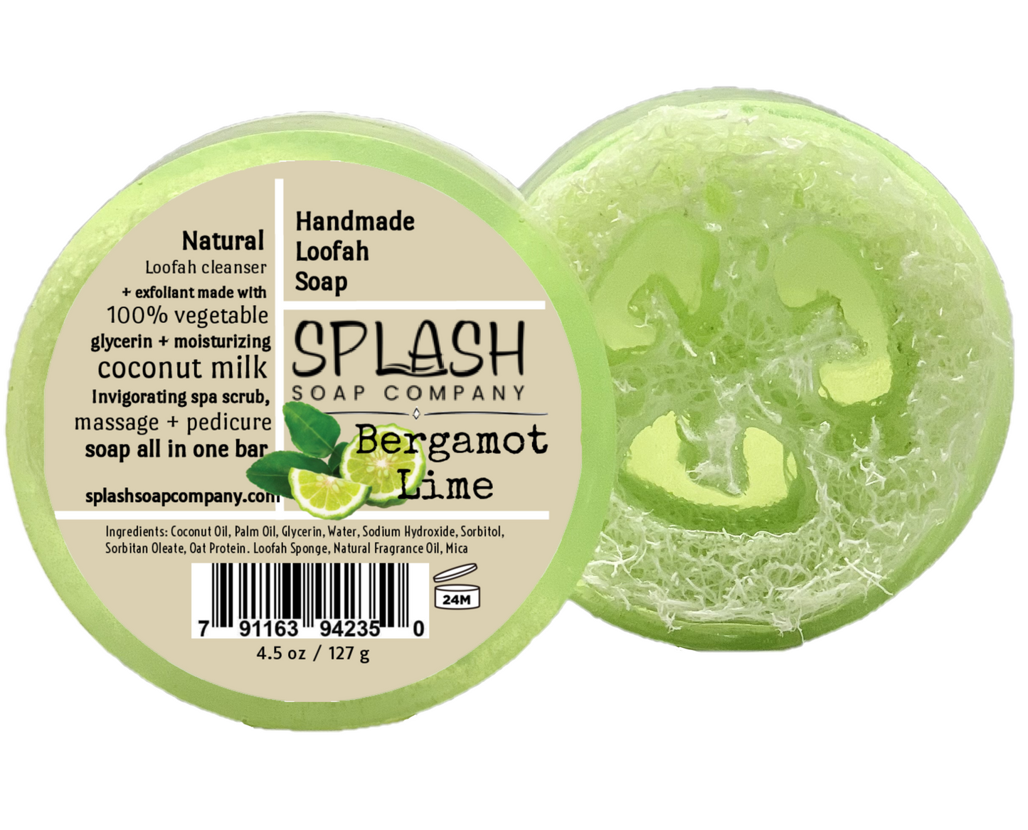 Bergamot Lime Loofah Soap