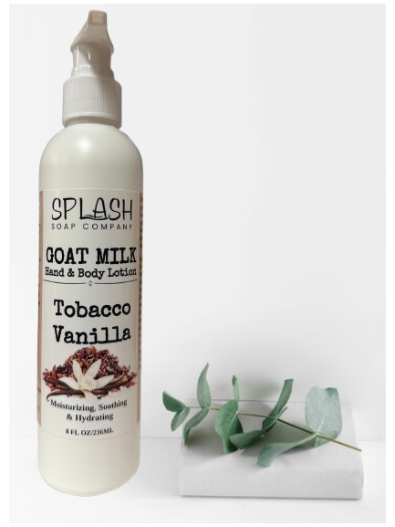 32oz Handmade Tobacco-Vanille scented Hand & Body Lotion high quality