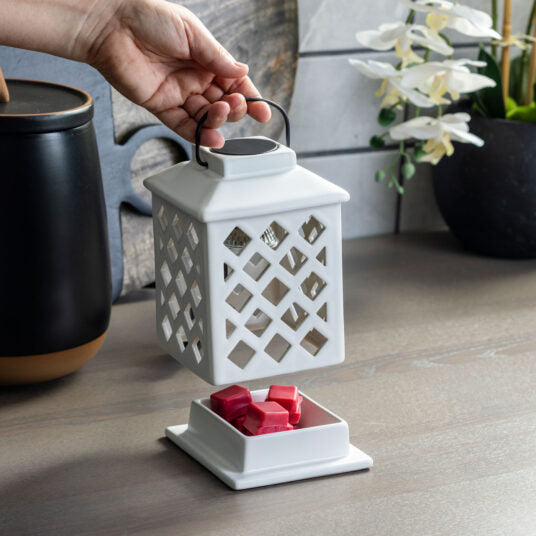 White Lantern Wax Warmer