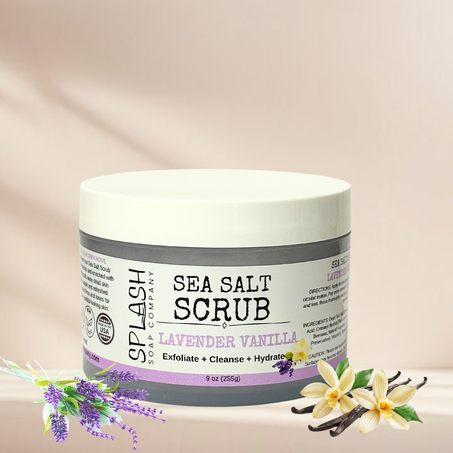 Lavender Vanilla Sea Salt Scrub