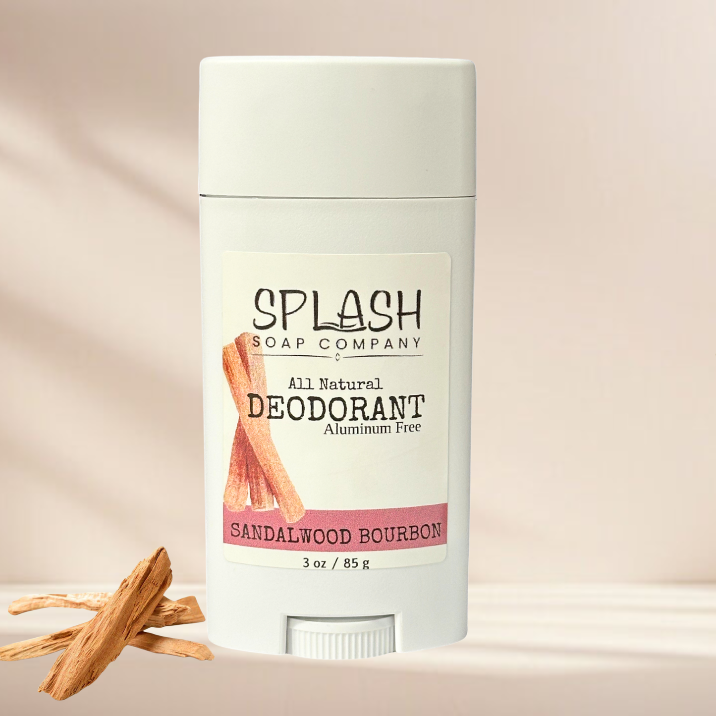 Sandalwood Bourbon Activated Charcoal Natural Deodorant