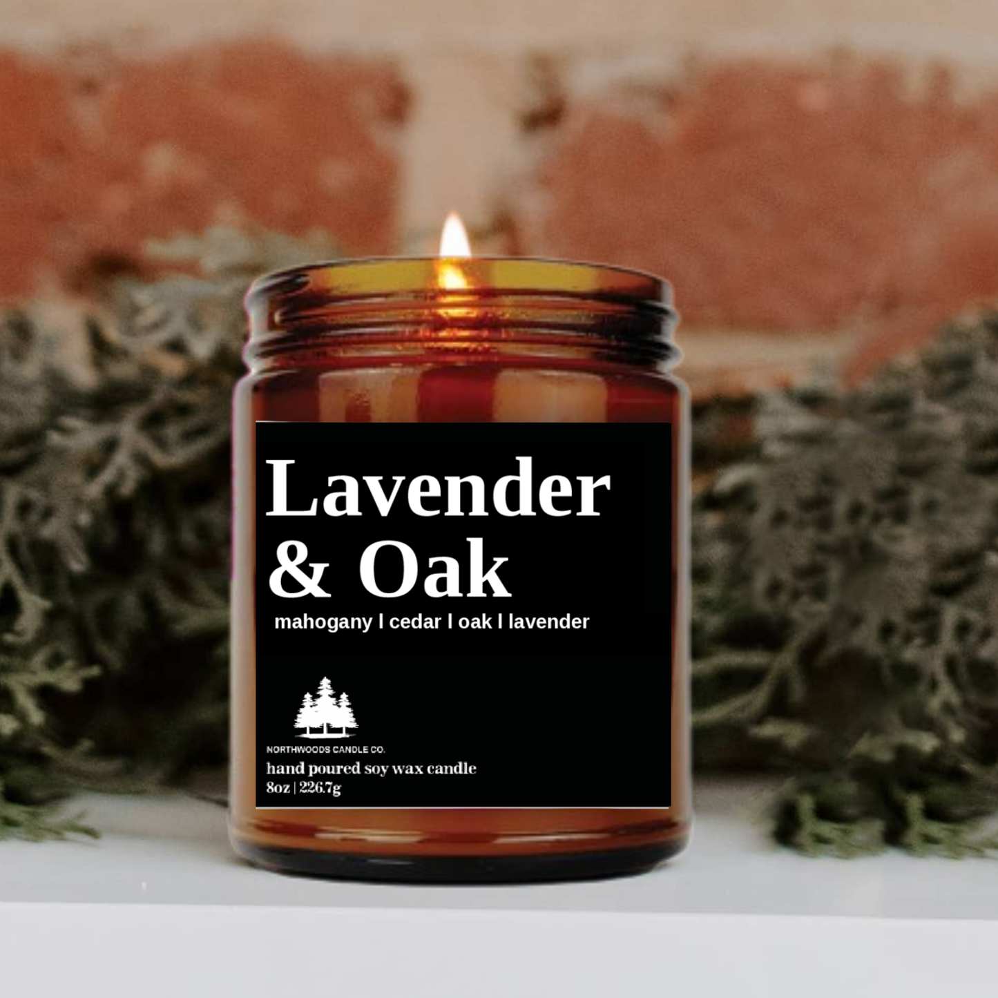 Lavender & Oak Candle-UP NORTH COLLECTION