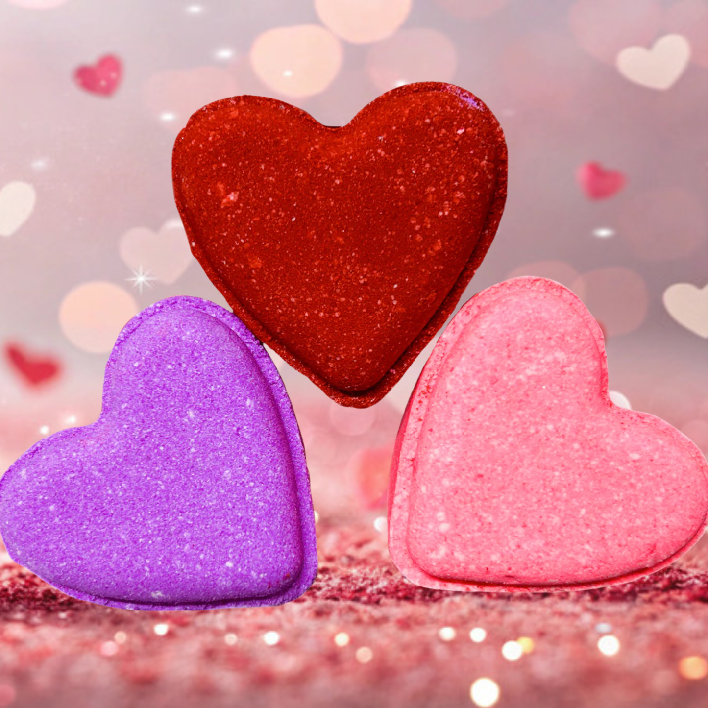 Heart Bath Bomb 4 piece
