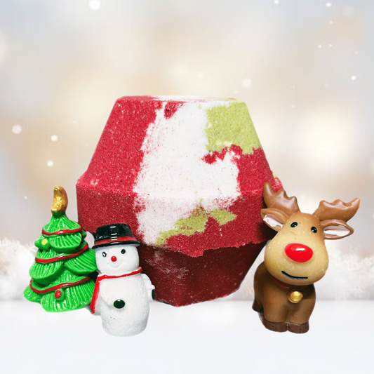 Holiday Hexagon Surprise Bath Bomb