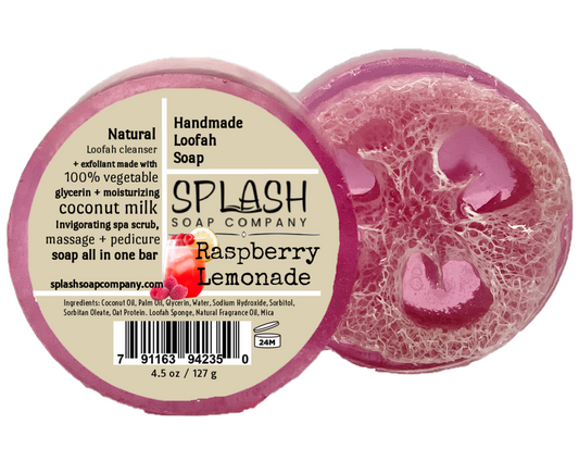 Raspberry Lemonade Loofah Soap