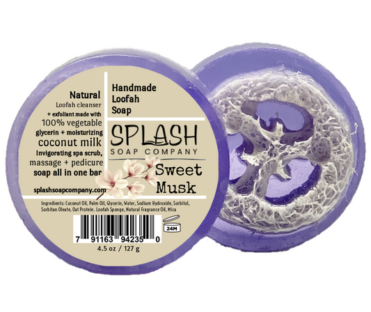 Sweet Musk Loofah Soap