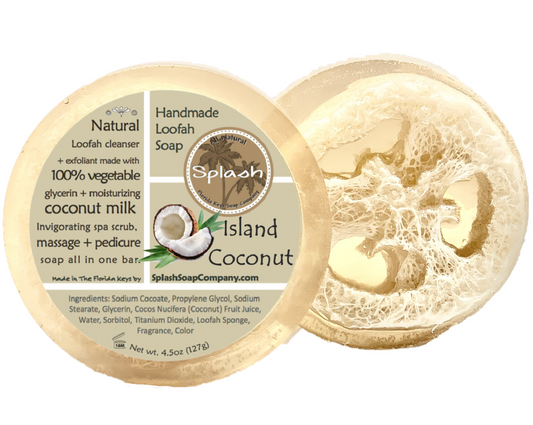 Island Coconut Loofah Soap - Splash Soap Company