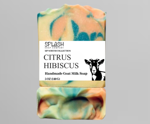 Citrus Hibiscus Exfoliating Goat Milk Soap-UP NORTH COLLECTION