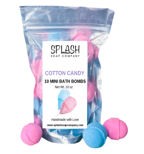 Cotton Candy Mini Bath Bombs
