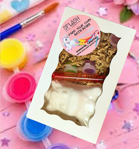 UNICORN-PAINT YOUR OWN BATH BOMB