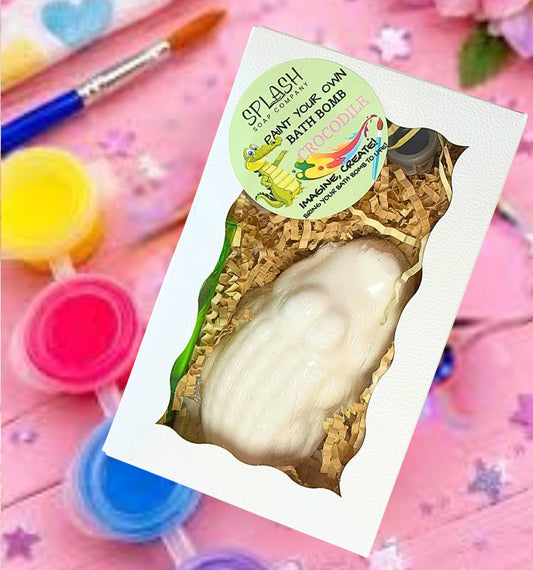 CROCODILE-PAINT YOUR OWN BATH BOMB