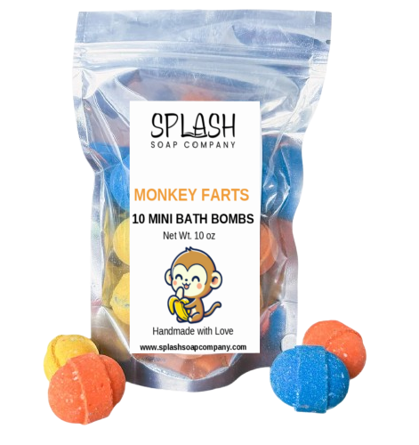 Monkey Farts Mini Bath Bombs