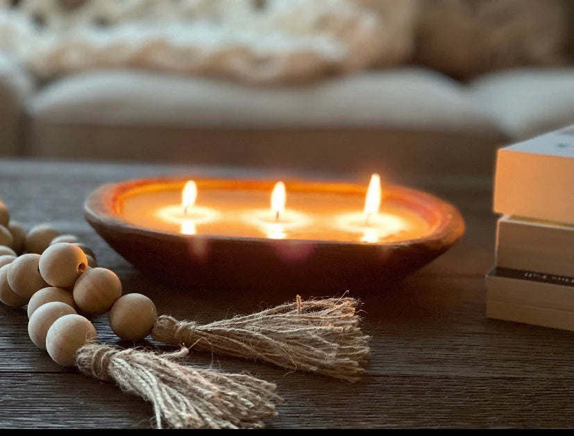 Under The Mistletoe Dough Bowl Candle