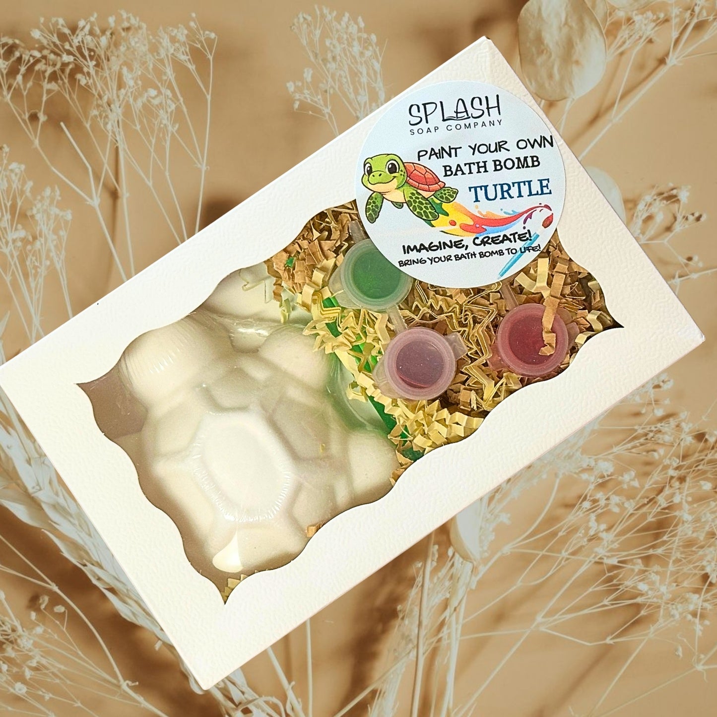 TURTLE-PAINT YOUR OWN BATH BOMB