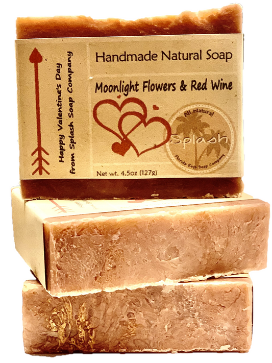 LIMITED TIME! Moonlight Flowers & Red Wine Natural Soap