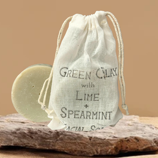 Green Clay Lime & Spearmint Face Soap