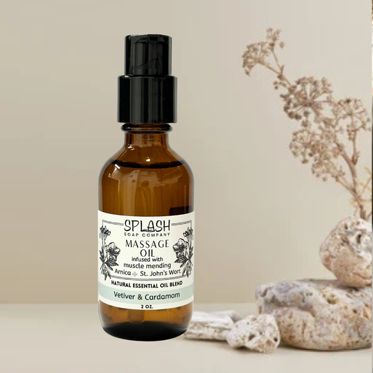 Massage Oil-Vetiver & Cardamom