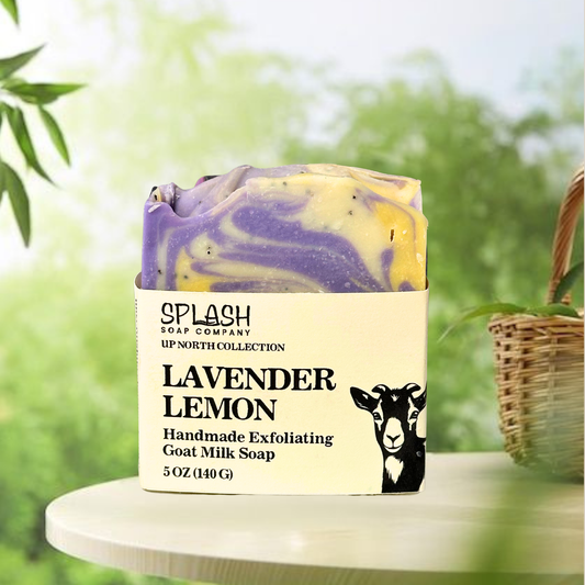Lavender Lemon Exfoliating Goat Milk Soap-UP NORTH COLLECTION