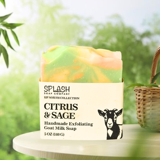 Citrus Hibiscus Exfoliating Goat Milk Soap-UP NORTH COLLECTION