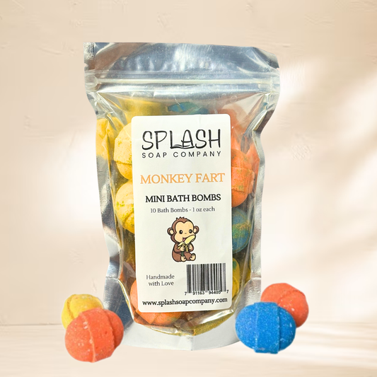 Monkey Farts Mini Bath Bombs