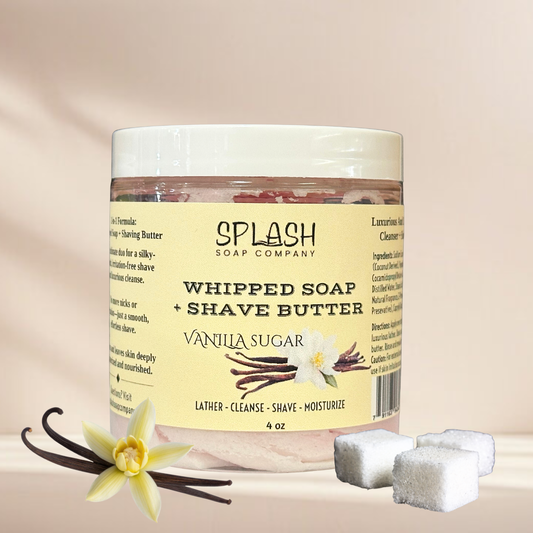 Vanilla Sugar Whipped Soap + Shaving Butter