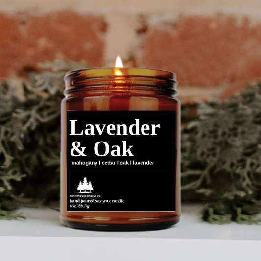 Lavender & Oak Candle-UP NORTH COLLECTION