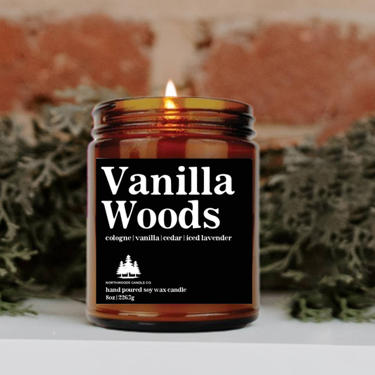 Vanilla Woods Candle-UP NORTH COLLECTION
