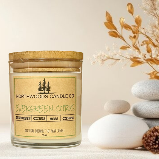 Evergreen Citrus Candle- Classic Collection