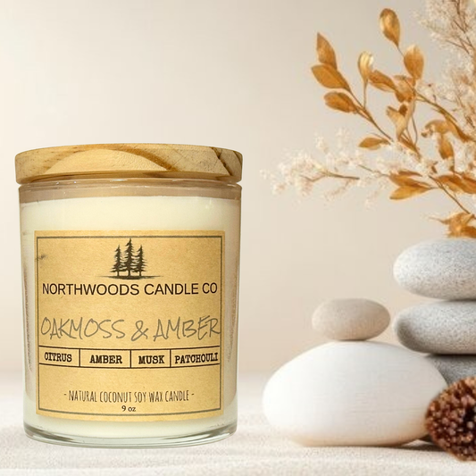Oakmoss & Amber Candle- Classic Collection