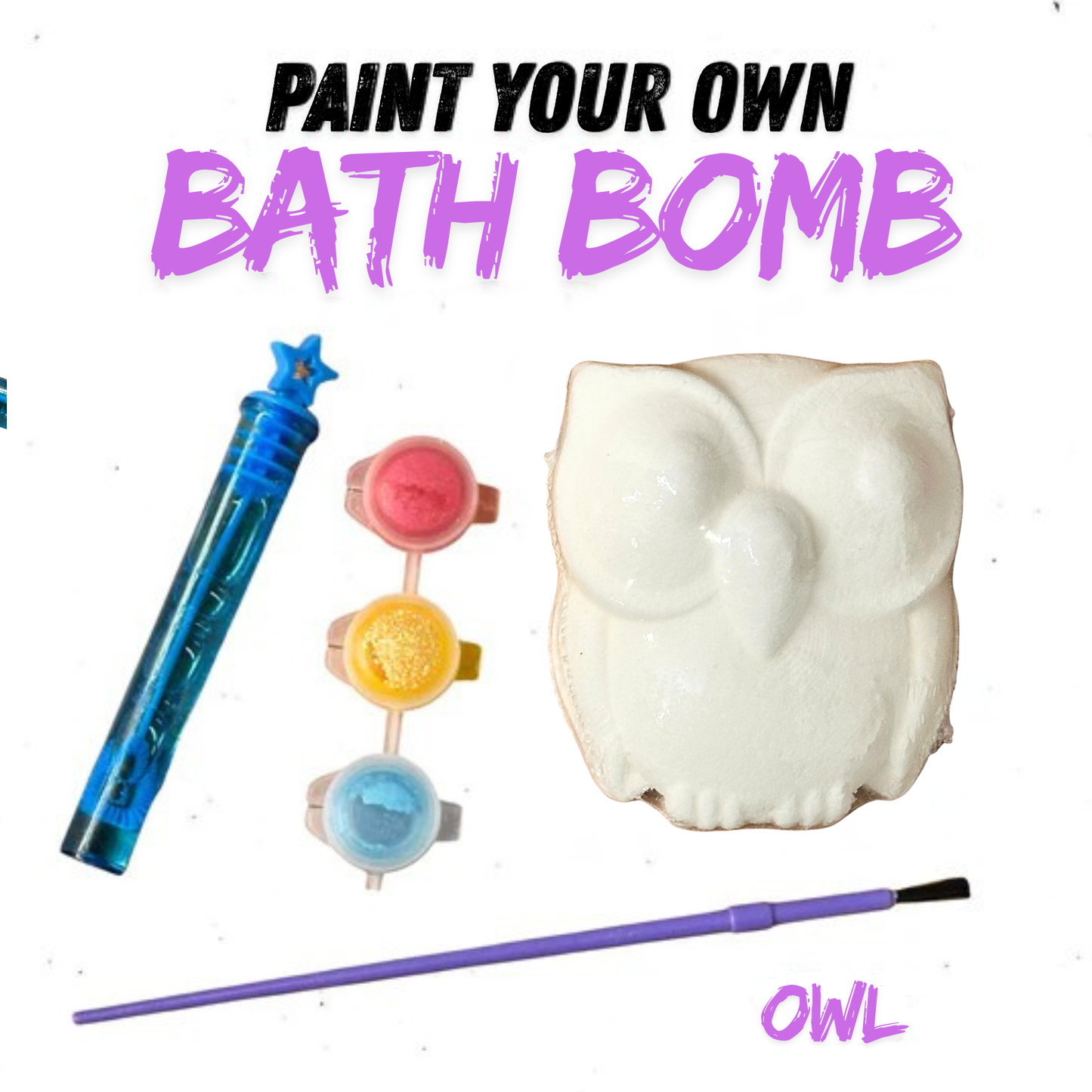 OWL-PAINT YOUR OWN BATH BOMB