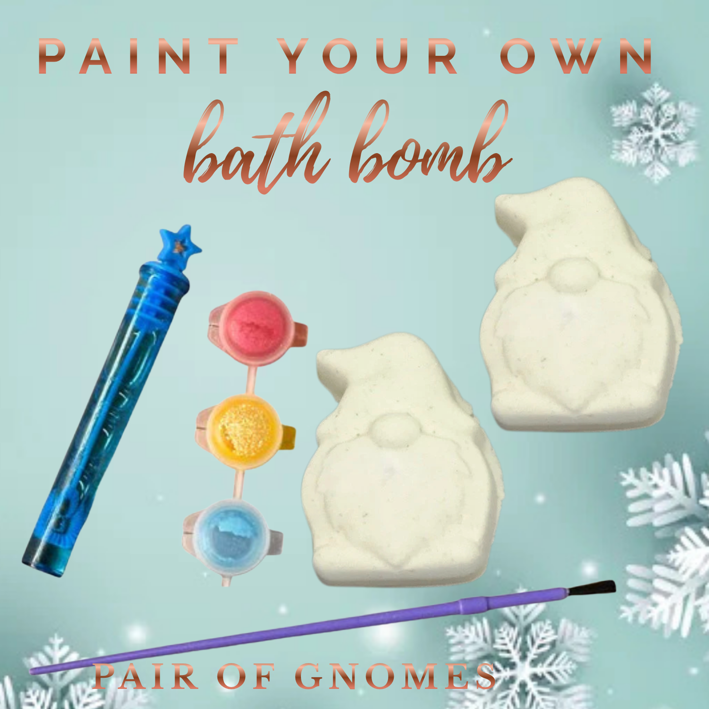 PAINT YOUR OWN GNOMES BATH BOMB