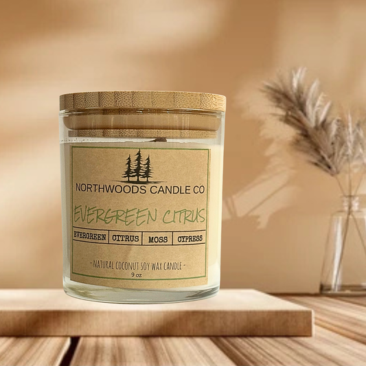Evergreen Citrus Candle- Classic Collection