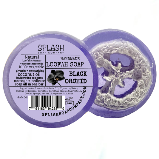 Black Orchid Loofah Soap