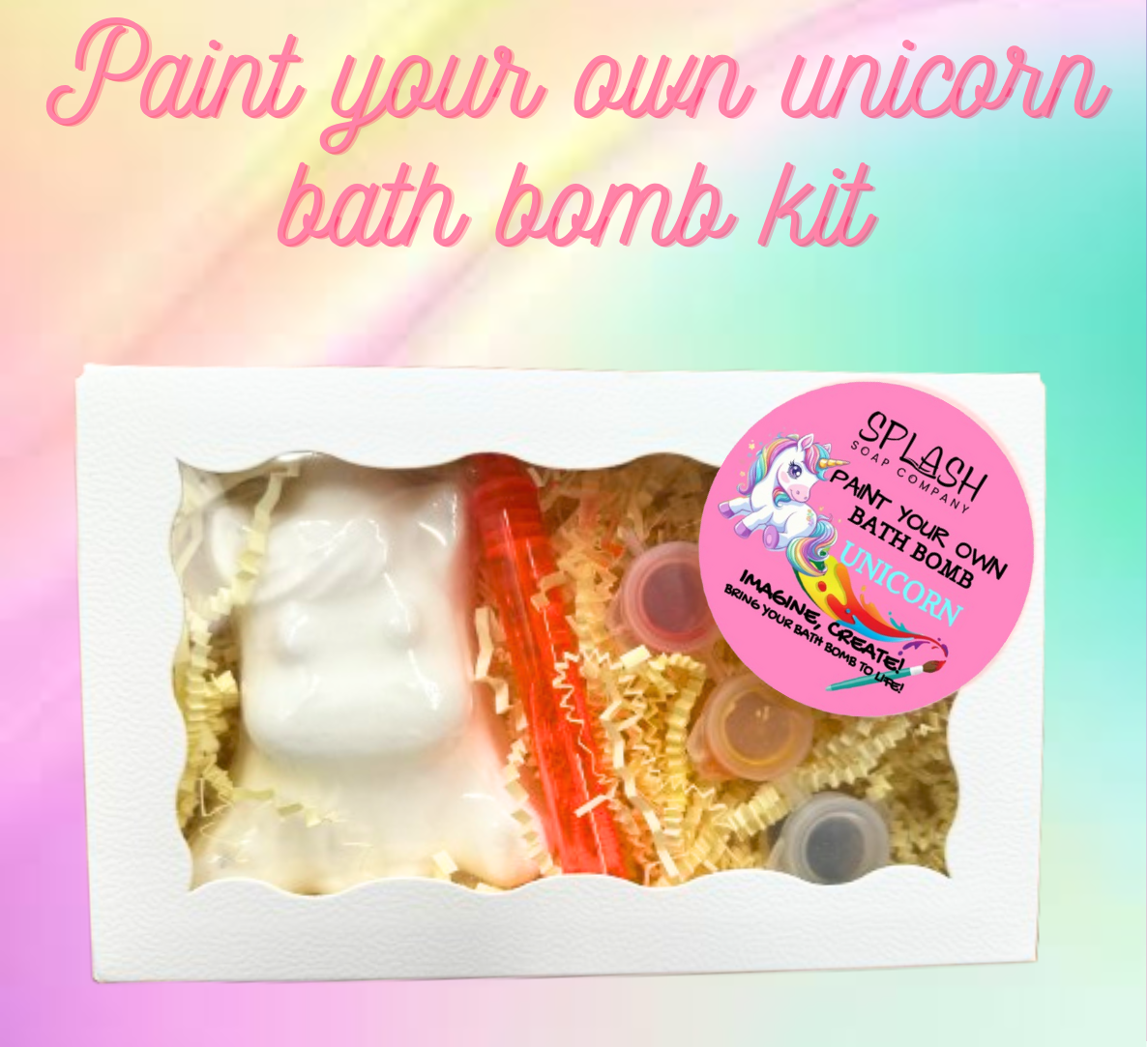 UNICORN-PAINT YOUR OWN BATH BOMB