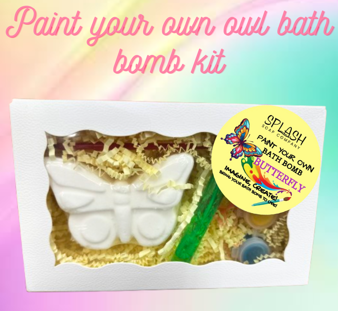 BUTTERFLY-PAINT YOUR OWN BATH BOMB