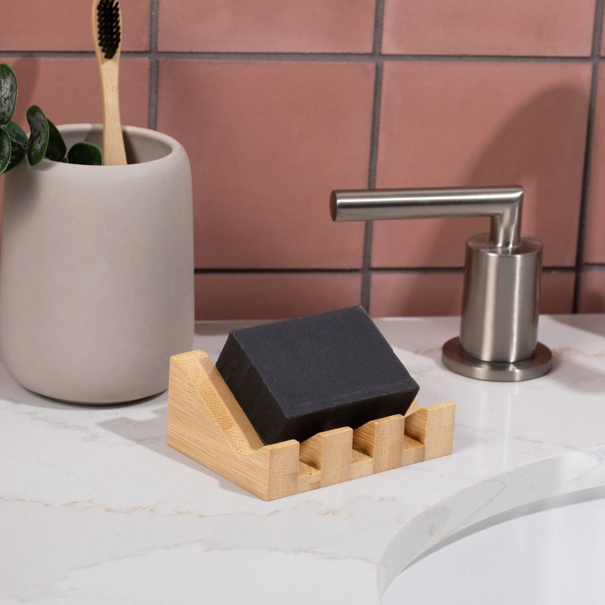Self-Draining Soap Dish