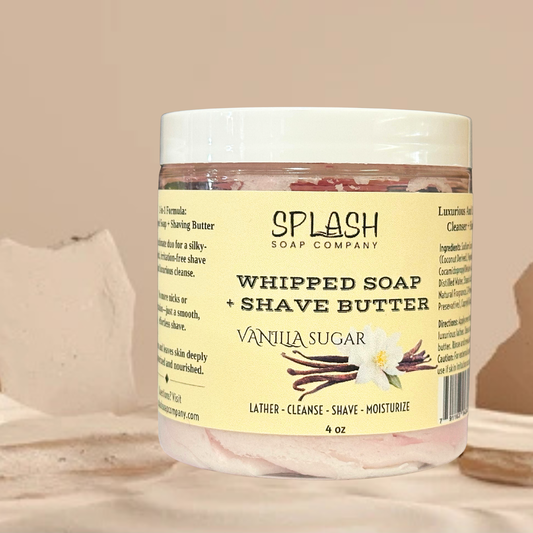 Vanilla Sugar Whipped Soap + Shaving Butter