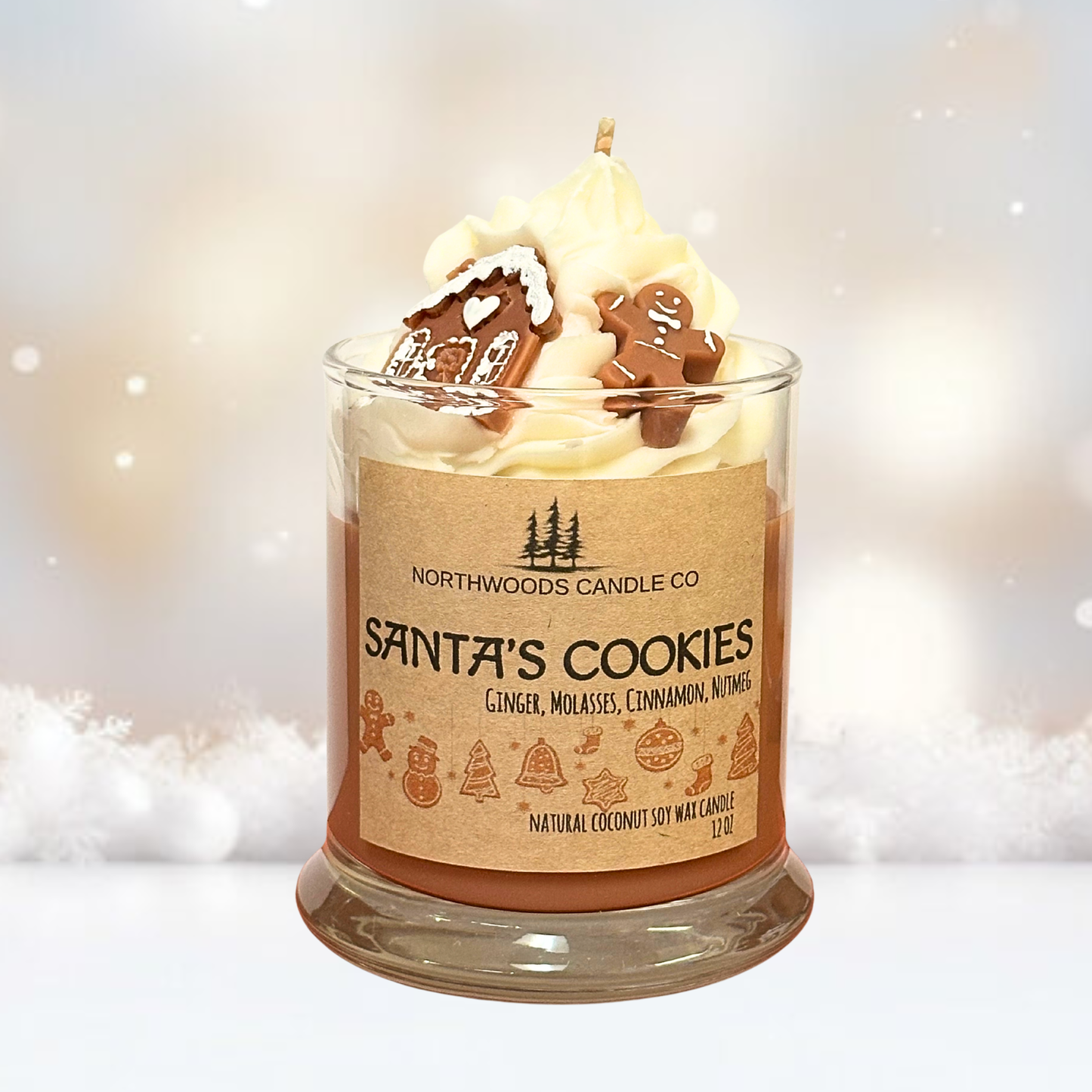 Santa's Cookies Natural Candle