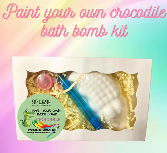 CROCODILE-PAINT YOUR OWN BATH BOMB