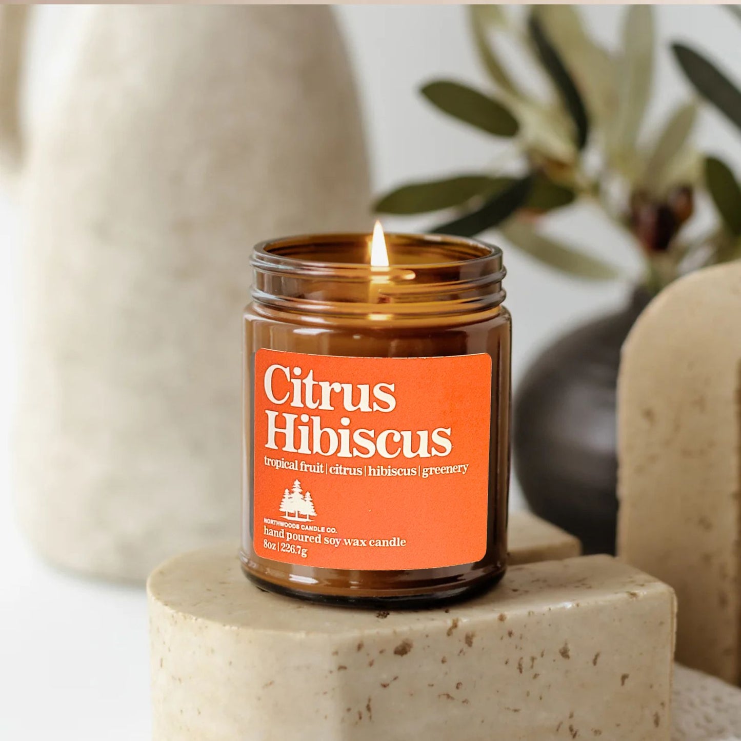 Citrus Hibiscus Candle-SIGNITURE COLLECTION