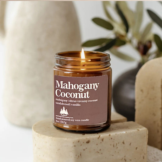 Mahogany Coconut Candle-SIGNITURE COLLECTION