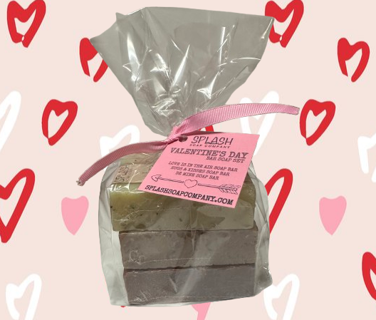 Valentine's Day 3 Soap Bar Set