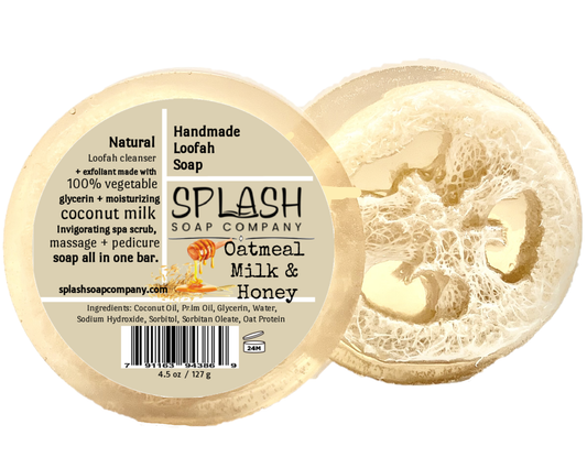 Oatmeal Milk & Honey Loofah Soap