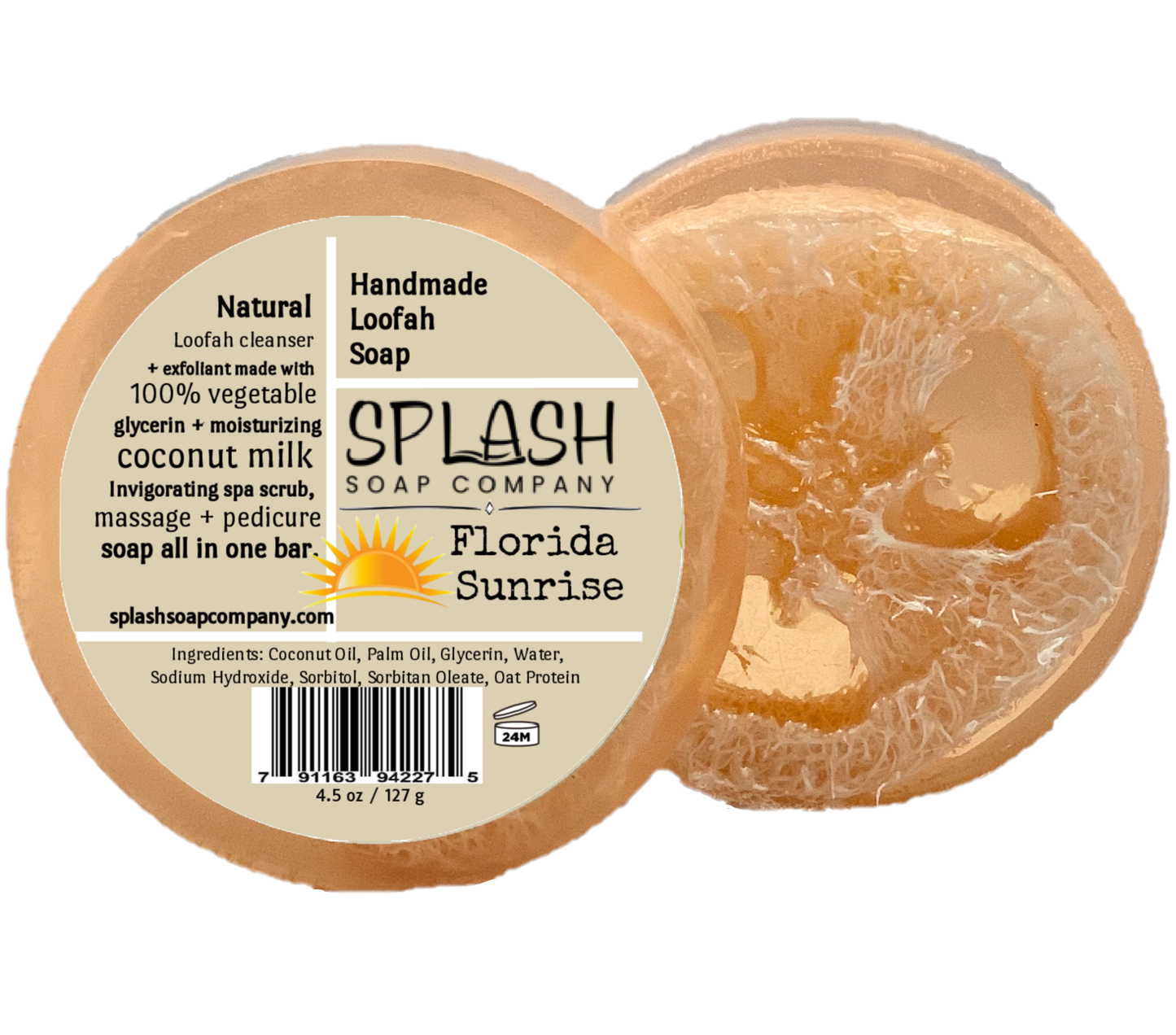 Florida Sunrise Loofah Soap