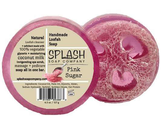 Pink Sugar Loofah Soap