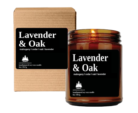 Lavender & Oak Candle-UP NORTH COLLECTION