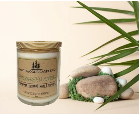 Evergreen Citrus Candle- Classic Collection