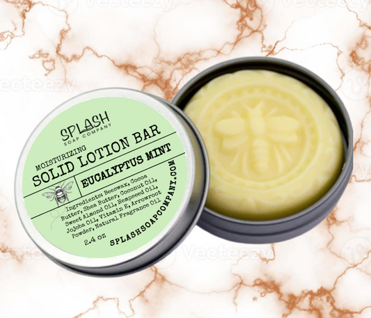 Eucalyptus Mint Solid Lotion Bar