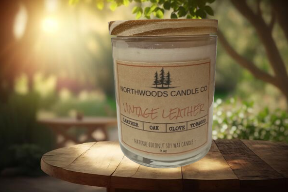 Vintage Leather Candle- Classic Collection