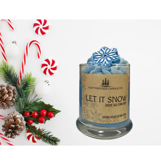 Let it Snow Natural Candle